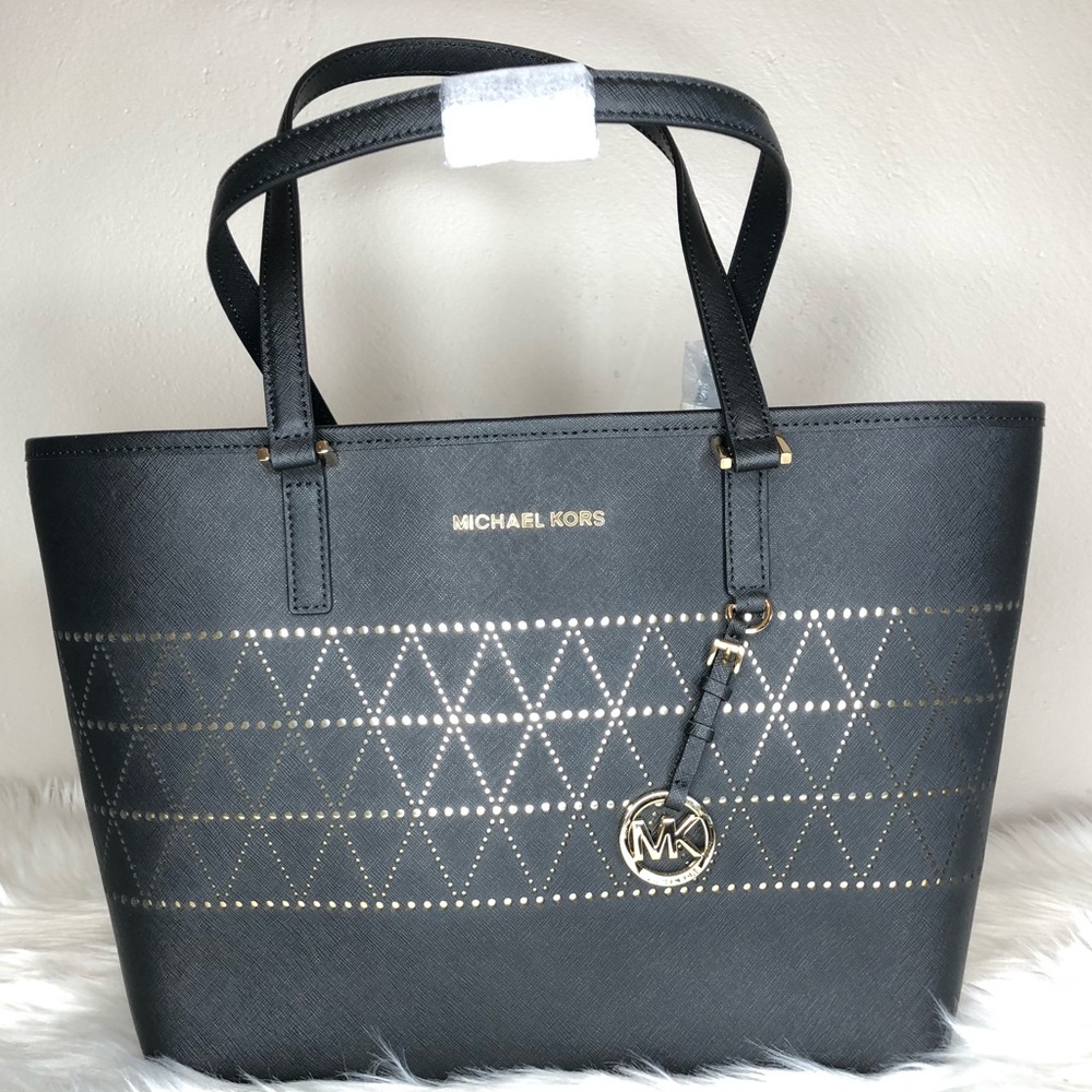 Michael Kors jet set travel MD carry all tote - Picture 7 of 7